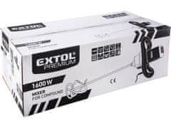Extol Premium Míchadlo stavebních směsí, dvourychlostní, 1600W MX 1600 DP