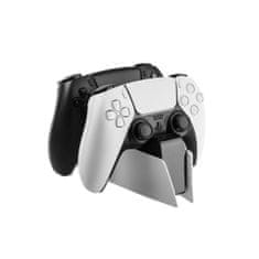 FIXED Dobíjecí stanice FIXED pro dva bezdrátové ovladače DualSense PlayStation 5, černo-bílá