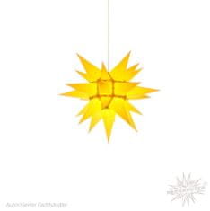 Decor By Glassor Herrnhuter papírová hvězda žlutá - 40 cm