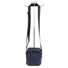 Pierre Cardin Luxusní pánská koženková taška Rope, tmavě modrá