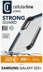 CellularLine Ultra ochranné pouzdro Cellularline Tetra Force Strong Guard pro Samsung Galaxy S23+, transparentní
