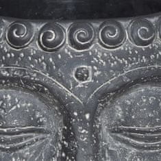 Dekorstyle Cementový Buddha květináč antracit