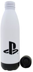 CurePink Plastová láhev na pití Playstation: Hlavní logo (objem 650 ml)