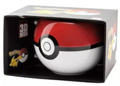 CurePink Keramický 3D hrnek Pokémon: Pokéball (objem 445 ml)