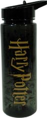 CurePink Plastová láhev na pití Harry Potter: Logo (objem 750 ml)