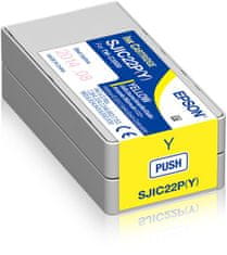 Epson ColorWorks SJIC22P(Y): Ink cartridge, žlutá, pro CW C3500 (C33S020604)