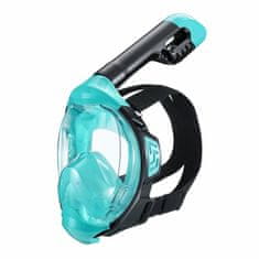 AGAMA Celoobličejová maska na šnorchlování LENNY L/XL modrá aqua
