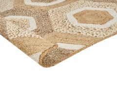 Beliani Jutový koberec 200 x 300 cm béžový BASOREN