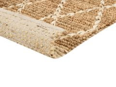 Beliani Jutový koberec 160 x 230 cm béžový ZORAVA