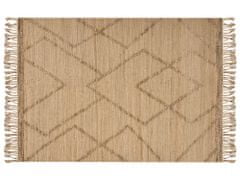 Beliani Jutový koberec 200 x 300 cm béžový HANDERE
