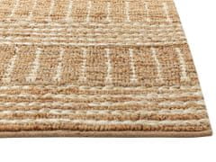 Beliani Jutový koberec 80 x 300 cm béžový KAMBERLI
