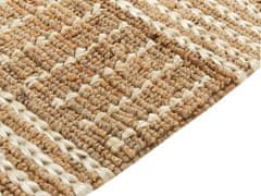 Beliani Jutový koberec 80 x 300 cm béžový KAMBERLI