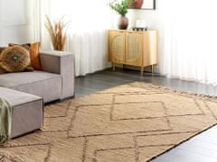Beliani Jutový koberec 200 x 300 cm béžový HANDERE