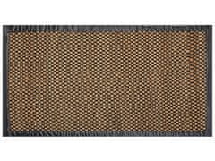Beliani Jutový koberec 80 x 150 cm černý/béžový GERCE