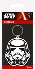 CurePink Přívěsek na klíče Star Wars|Hvězdné Války: Storm Trooper (5 x 6 cm) pryžový