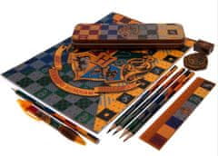 CurePink Set 11 kusů školních a psacích pomůcek Harry Potter: Erby kolejí (21 x 26 cm)