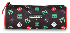 CurePink Školní penál na psací potřeby Minecraft: TNT barel (22 x 8 x 8 cm)