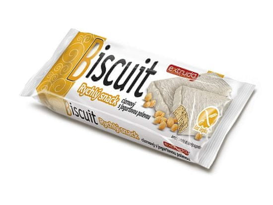 EXTRUDO Extrudo Bisquit Rychlý snack cizrnový s jogurtovou polevou bez lepku 24 g