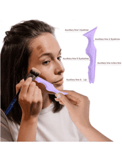 KN Multifunkční pomůcka na vylepšení nanášení makeupu (fialová)