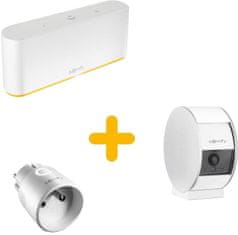 Somfy set řídící jednotka TaHoma Switch + Interiérová bezp. kamera + Zásuvka ON-OFF Plug io (typ E)