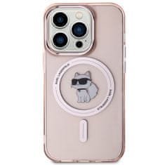 Karl Lagerfeld Originální kryt KARL LAGERFELD hardcase IML Choupette Magsafe KLHMP15LHFCCNOP for Apple iPhone 15 Pro , barva růžová