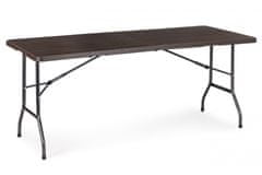 ModernHome Skládací cateringový stůl Impro 180 cm hnědý