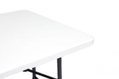ModernHome Zahradní sestava stůl a 2 lavice Banket bílá