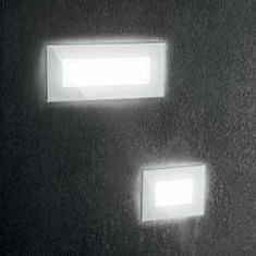 Ideal Lux LED Venkovní nástěnné zápustné svítidlo Ideal Lux INDIO RECESSED 05W 255781 5W 585lm 3000K IP65 10,5cm bílé