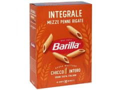 Barilla BARILLA Integrale Mezze Penne Rigate - Celozrnné těstovinové trubičky, těstoviny penne 500g 20 baliki