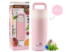 Mixit MIXIT Mixit 2go – Termoska s čajovým sítkem růžová 420 ml