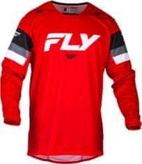 Fly Racing dres KINETIC PRIX, - USA 2024 (červená/šedá/bílá, vel. M)