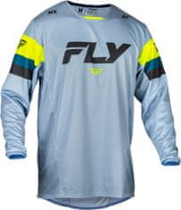 Fly Racing dres KINETIC PRIX, - USA 2024 (šedá/šedá/hi-vis, vel. S)