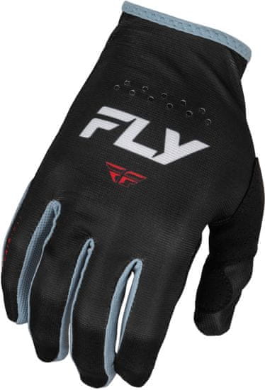 Fly Racing rukavice LITE, - USA 2024 (černá/bílá/červená)