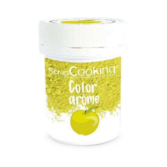 ScrapCooking Scrapcooking Color & Flavour - barvivo + aroma - zelená / JABLKO - 10g