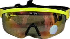 VICTORY Brýle na běžky / biatlon, fluo-žluté, odklopitelné, uni velikost
