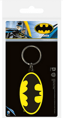 CurePink Pryžový přívěsek na klíče: Batman (5 x 6 cm) pryžový