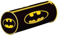CurePink Školní penál na psací potřeby DC Comics|Batman: Logo (20 x 8 x 8 cm)