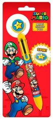 CurePink Plastová vícebarevná propiska Super Mario: Prasknout (délka 17 cm)
