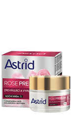 Astrid ASTRID ROSE PREMIUM 55+ Zpevňující a vyplňující noční krém 50ml