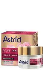 Astrid ROSE PREMIUM 65+ Posilující a remodelující noční krém, 50 ml
