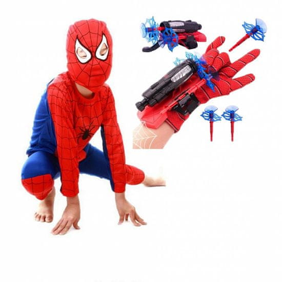 bHome Dětský kostým Spiderman s vystřelovákem 98-110 S