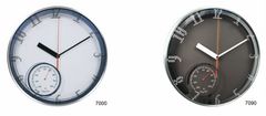 MPM QUALITY Designové kovové hodiny E04.3083, bílá/stříbrná