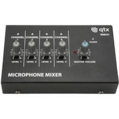 QTX MM41 Kompaktní mikrofonní směšovač, 4 vstupy