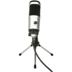 CU-POD2, USB mikrofon se stolním stojanem, stříbrný