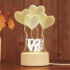 HOME & MARKER® 3D LED světlo lásky | LEDLOVE Láska