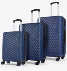 Rock Sada cestovních kufrů ROCK Santiago ABS - tmavě modrá