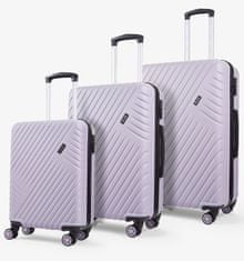 Rock Sada cestovních kufrů ROCK Santiago ABS - fialová