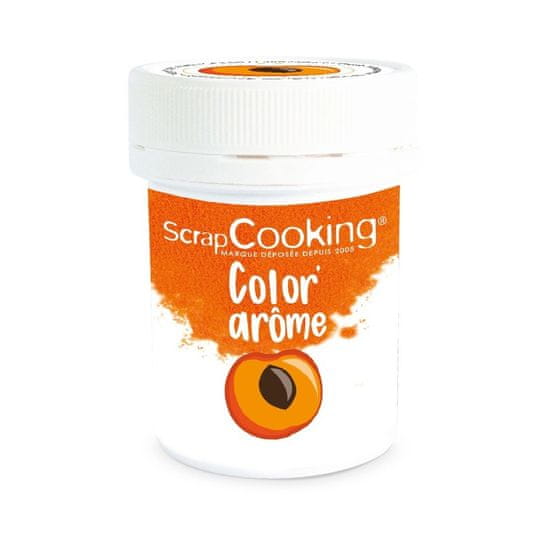 ScrapCooking Scrapcooking Color & Flavour - barvivo + aroma - oranžová / MERUŇKA - 10g