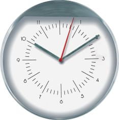 MPM QUALITY Designové kovové hodiny E01.2481, bílá/stříbrná