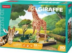 CubicFun 3D puzzle Žirafa 43 dílků